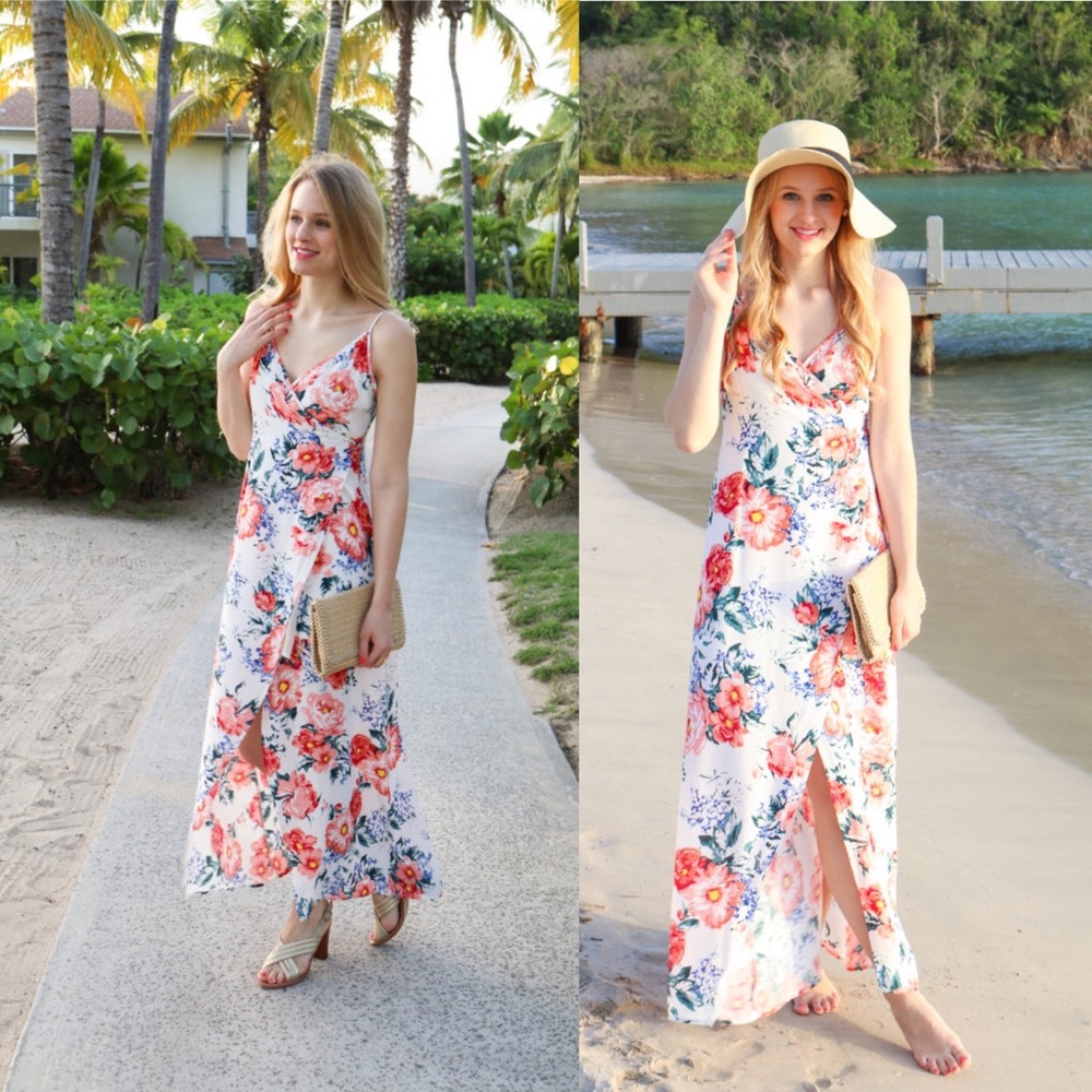 MINKPINK LITTLE BLOOMS WRAP DRESS